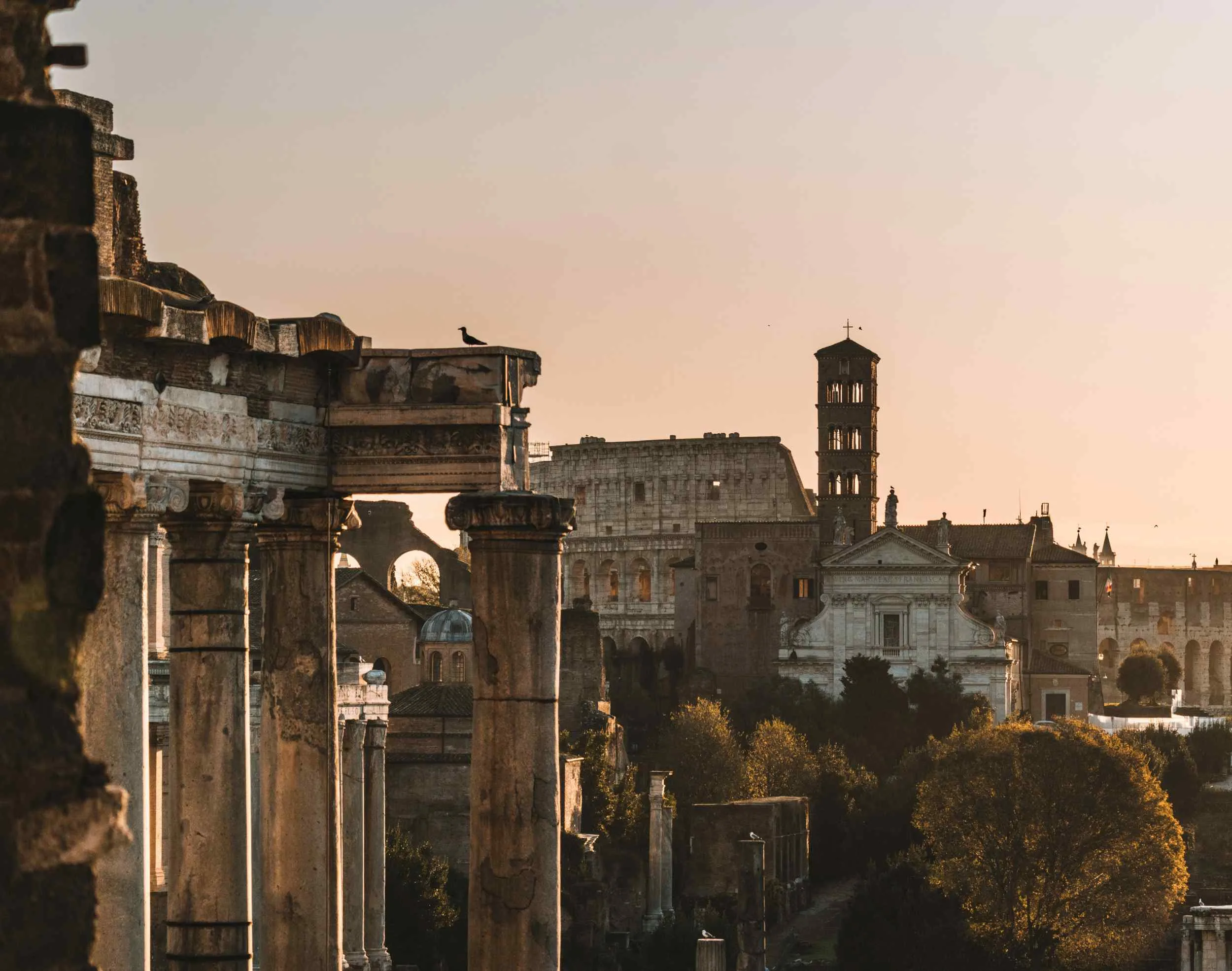 Panorama dei tetti di Roma