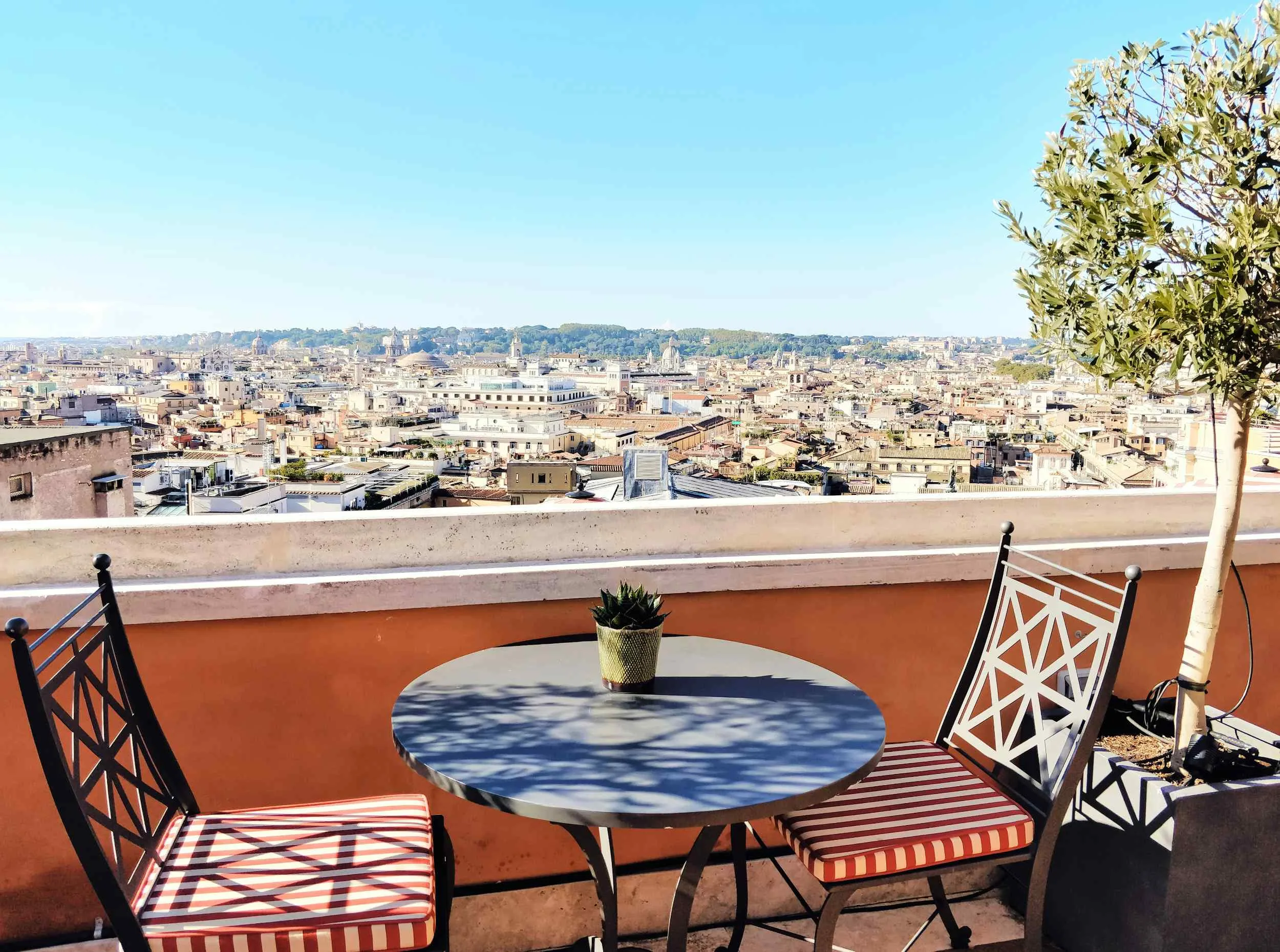 Veduta panoramica dei quartieri residenziali di Roma
